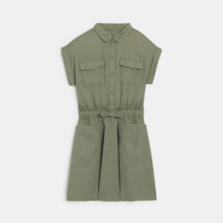 فستان-قميص بأكمام قصيرة،...